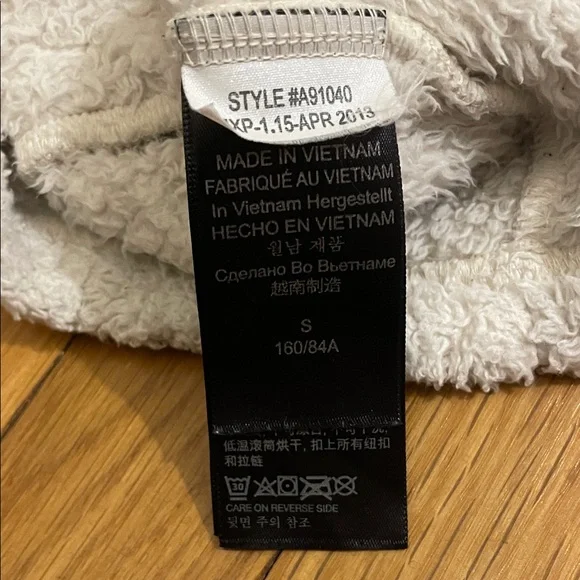 Marmot Cream Fleece Zip Up Sweatshirt Size S - Picture 13 of 14